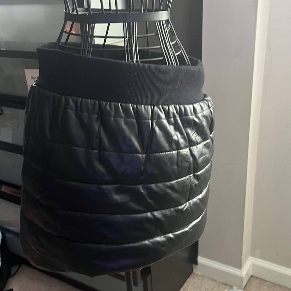 Black Puffer Skirt